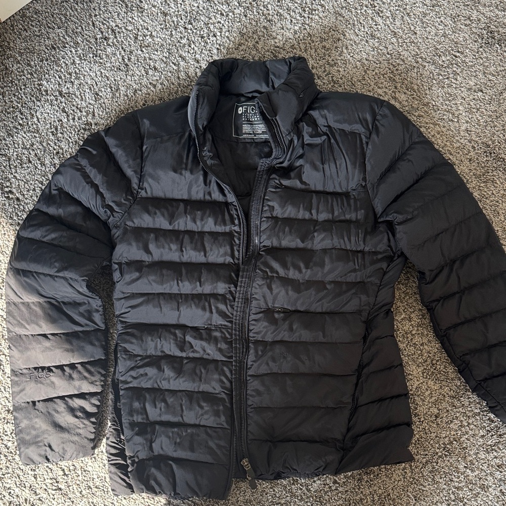 Figs Black Technical Performance Outerwear
